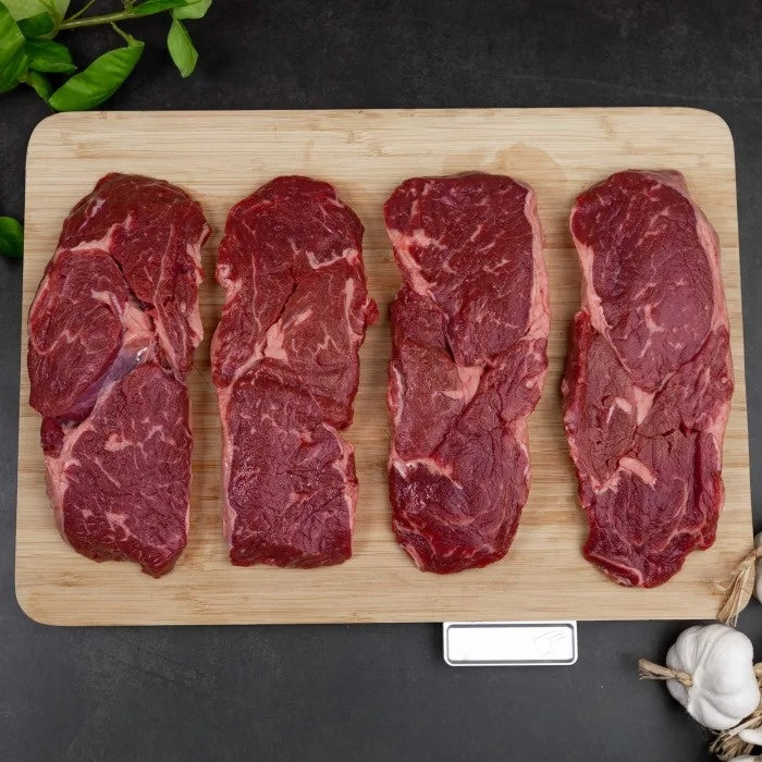 MASFresh UK Halal Ribeye Steaks (8oz) (Nominal) 227g x 4-Food