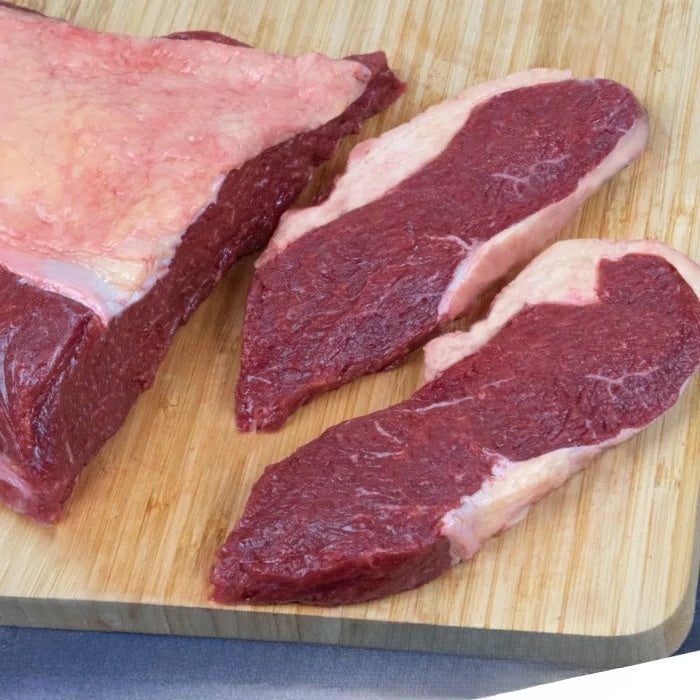 Fresh UK Halal Sirloin Steak (Price Per Kg) Block Pack Approx 6kg BS Ready Meal Asetena Pa