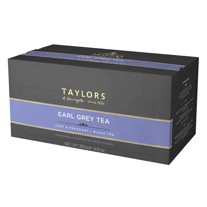 Taylors of Harrogate Earl Grey Tagged Tea Bags 1pc x 100-Food