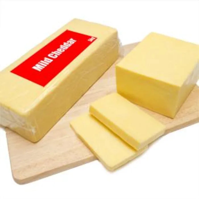 MASRed Label Mild Block White Cheddar Cheese (Nominal) 1 x 5kg-Food