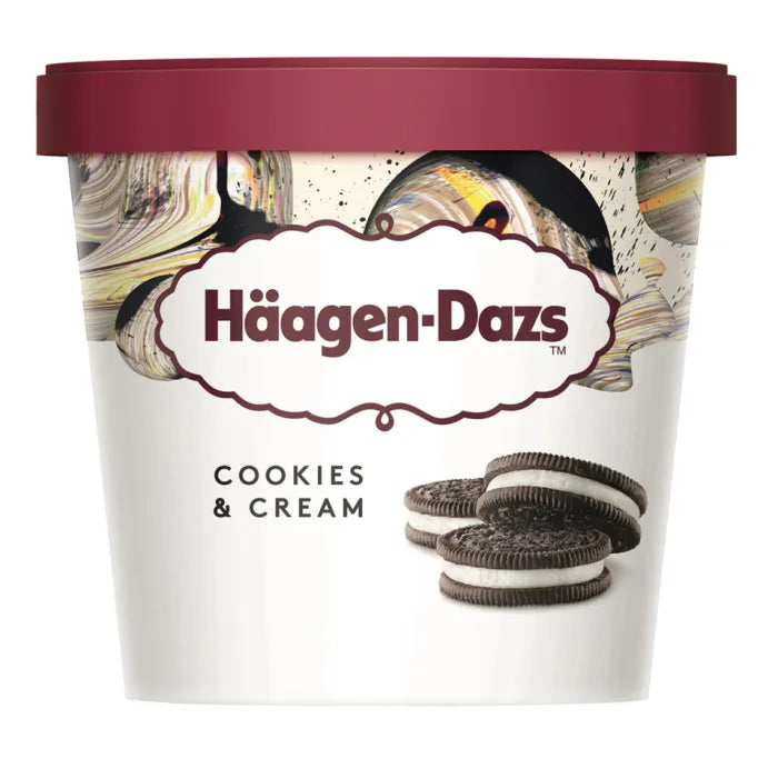 MASHaagen Dazs Cookies & Cream Mini Cup 12pc x 95ml-Food