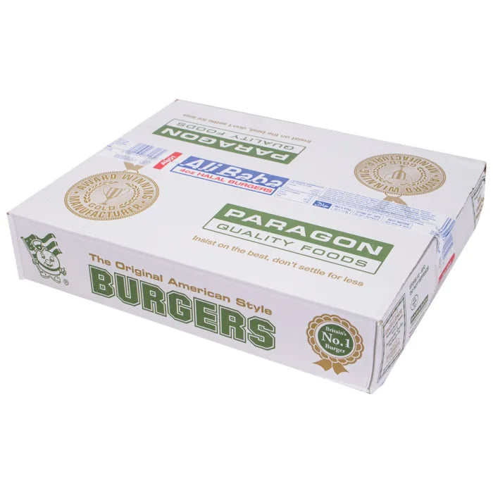 Ali Baba Halal Beef Burgers (4oz) 48 x 113g