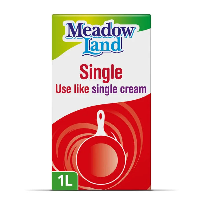 Meadowland Single Cream 12 x 1L