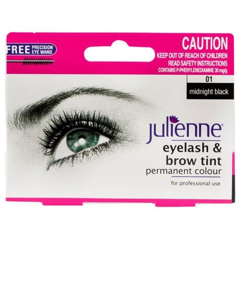 JULIENNE EYELASH AND BROW TINT MIDNIGHT BLACK 3 g Eye Makeup Asetena Pa 