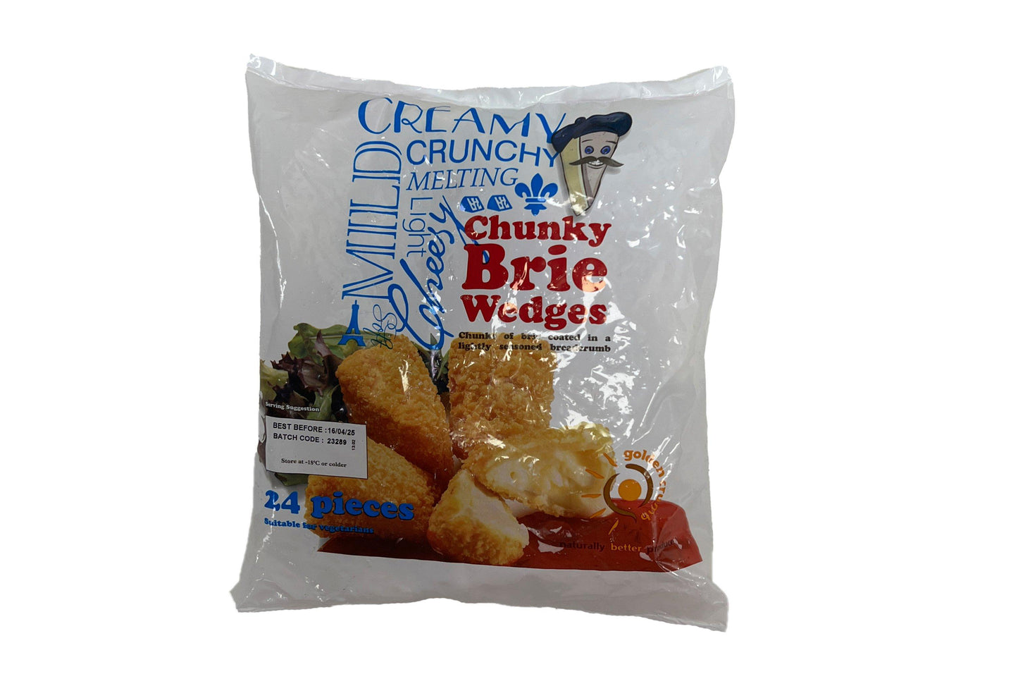 Innovate Foods  Chunky Brie Wedges 24 x 38g Ready Meals Asetena Pa 