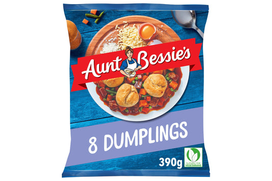 Aunt Bessie's 8 Vegetarian Suet Dumplings 390g 8 x 49g Ready Meals Asetena Pa 