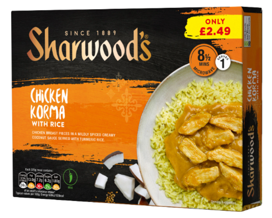 PM 2.49 Sharwood Chicken Korma 6x375g