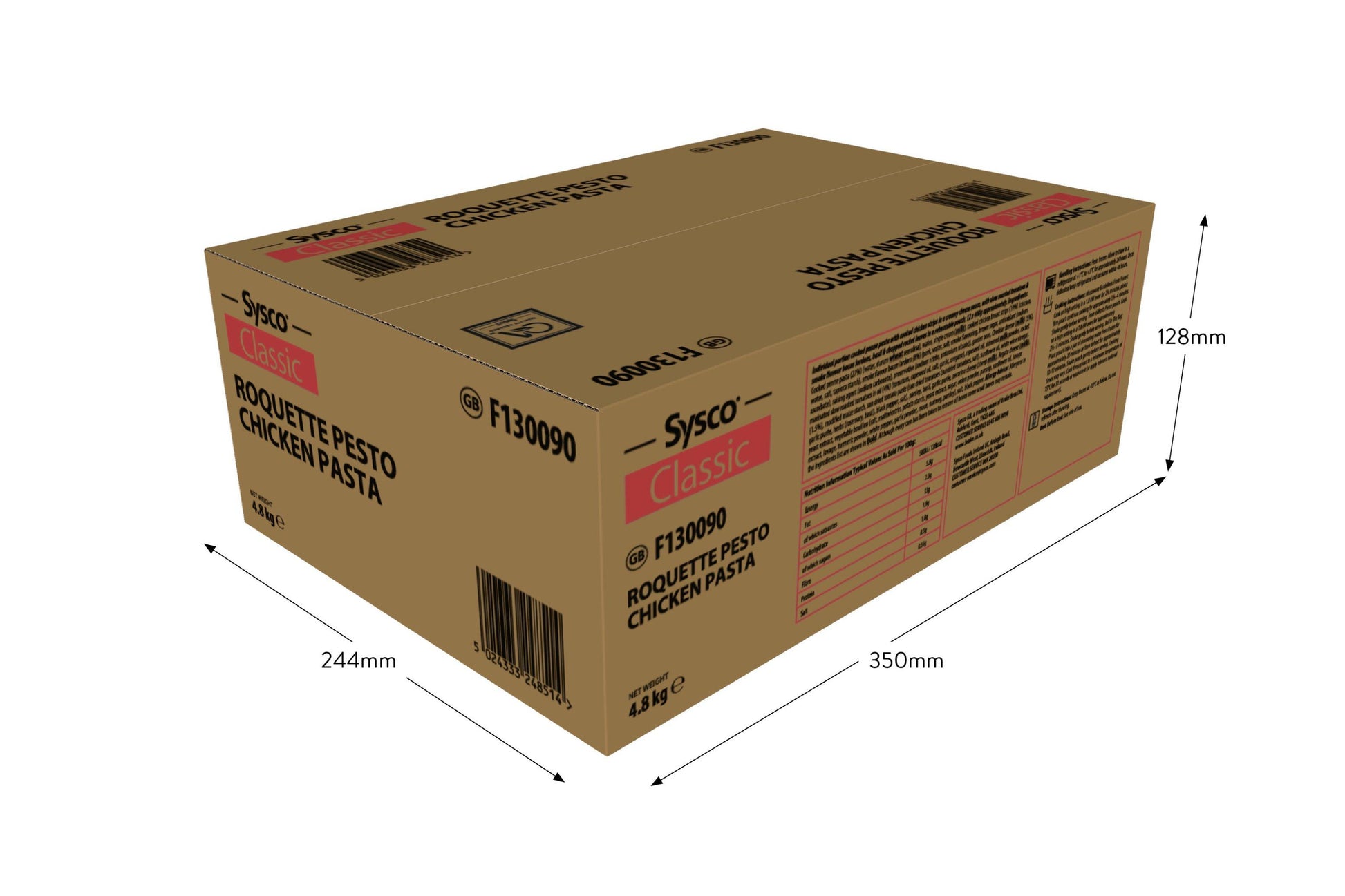 Sysco Classic Roquette Pesto Chicken Pasta 1 x 12 Ready Meal Bundles Asetena Pa Sysco Classic Roquette Pesto Chicken Pasta Meal 12 x 400g Pouch