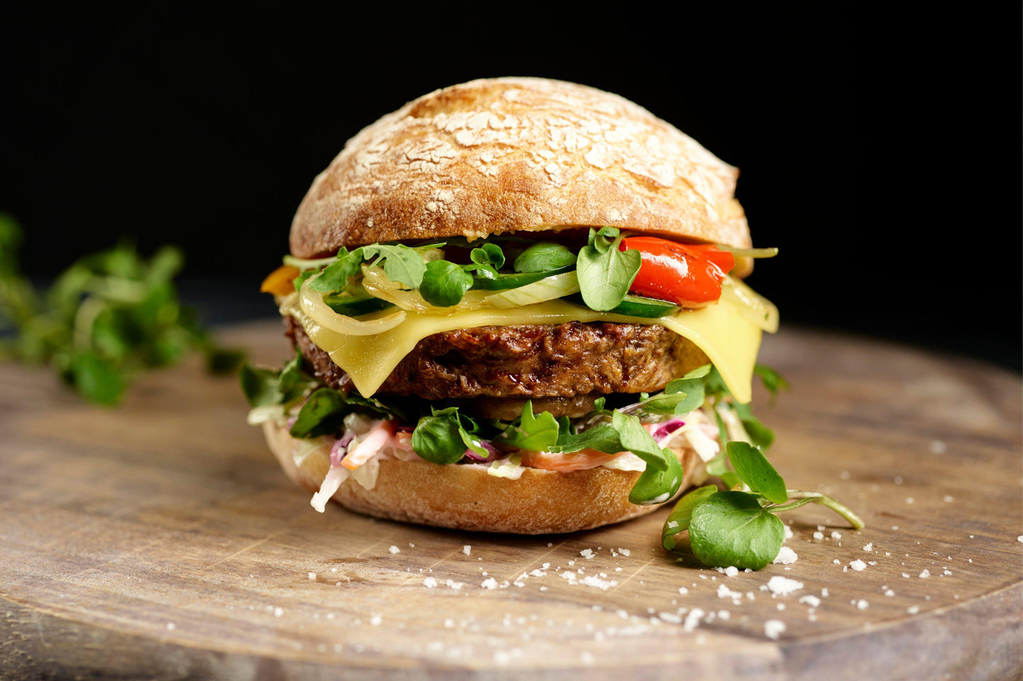 KaterVeg! Vegan Quarterpounder 24 x 113g Ready Meals Asetena Pa 