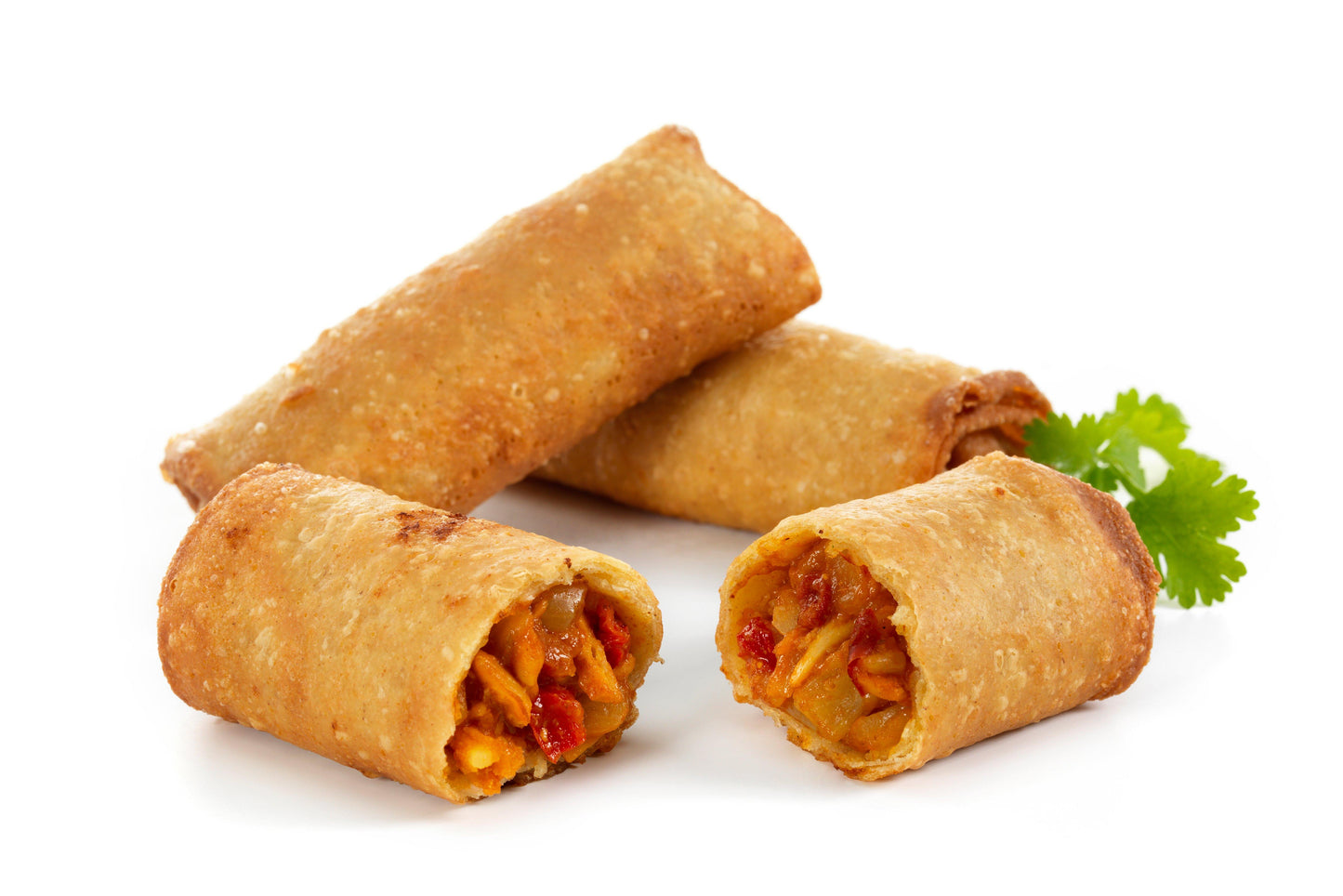 Daloon Curried Vegetable & Chicken Spring Rolls 80 x 90g Ready Meals Asetena Pa 