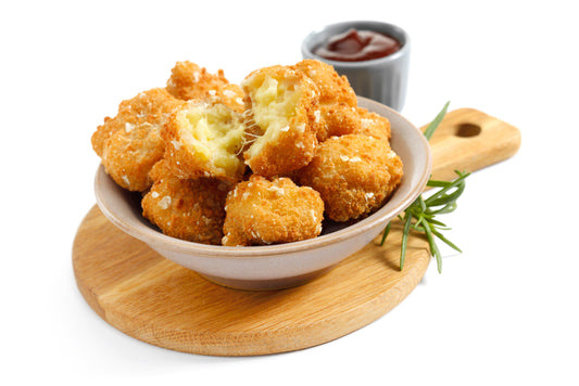 Sysco Classic Mac & Cheese Bites 1 x 1kg BS Ready Meal Asetena Pa Sysco Classic Mac & Cheese Bites 1kg – Crispy Snack Meal