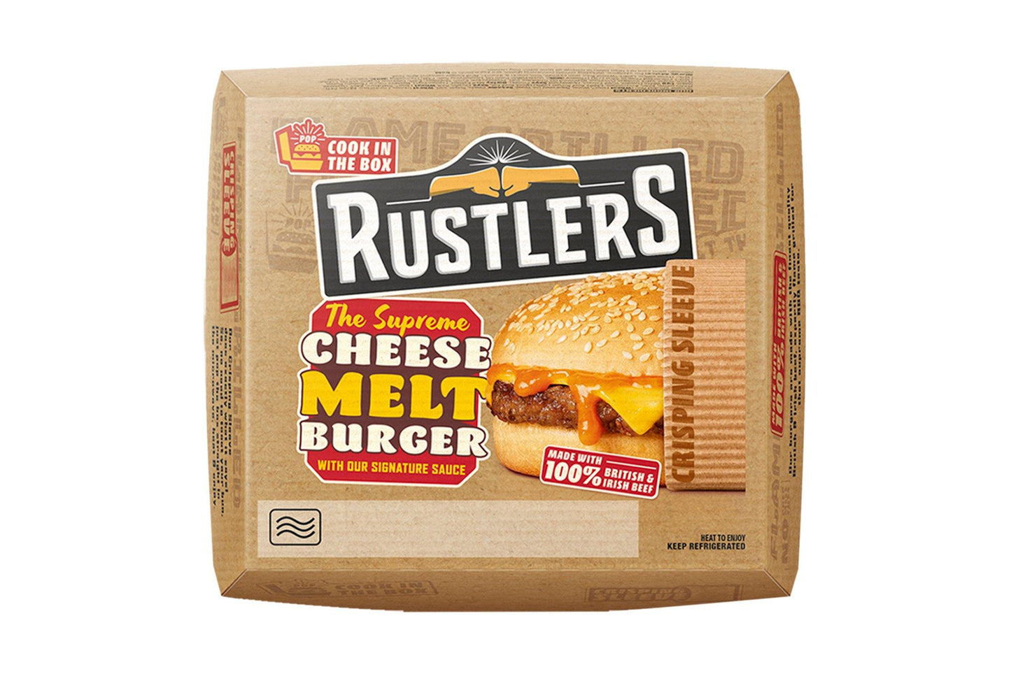 Rustlers The Supreme Cheese Melt Burger 4 x 173g Ready Meals Asetena Pa 