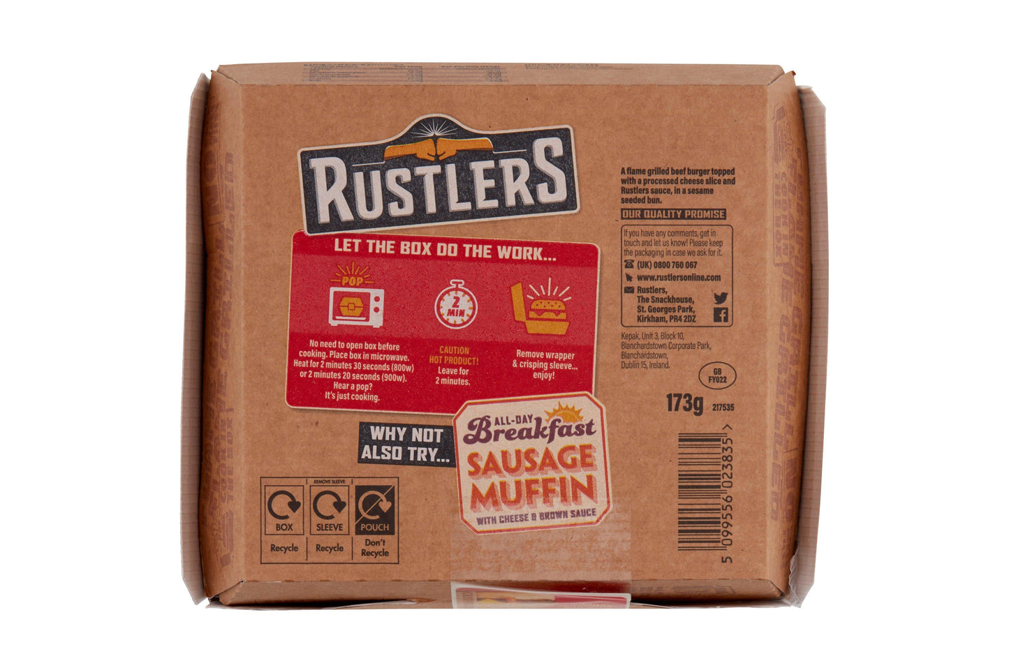 Rustlers The Supreme Cheese Melt Burger 4 x 173g Ready Meals Asetena Pa 