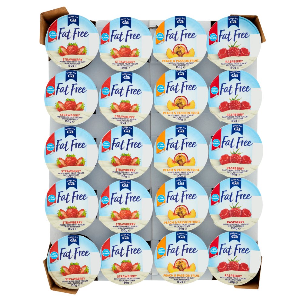 Golden Acre Fat Free Yogurt (Mixed) 20 x 150g   150g × 20 × 1