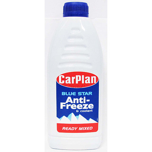 CarPlan Blue Star Ready Mixed Anti-Freeze & Coolant 1 Litre   1Ltr × 12
