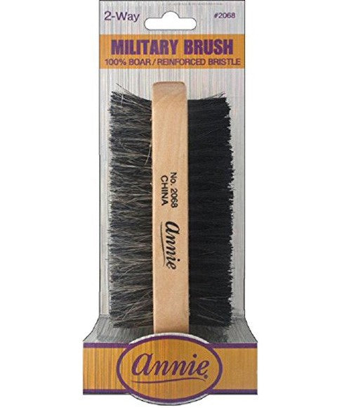 ANNIE BOAR REINFORCED BRISTLE 2 WAY MILITARY BRUSH 2068 Hair Brushes and Combs Asetena Pa 