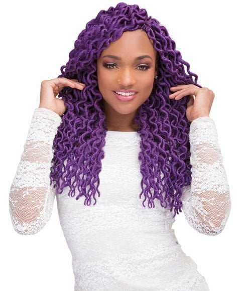 2 X MAMBO SYN COILY DENSE LOCS 18 Color 33 Hair for Braid Extensions Asetena Pa 