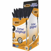 Bic Crystal Black Pen  50x50's