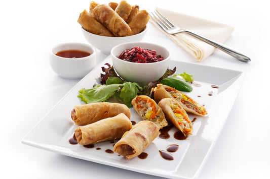 Brakes Mini Vegetable Spring Rolls 90 x 18g BS Ready Meal Asetena Pa Brakes Mini Vegetable Spring Rolls 90 x 18g Frozen Snack Meal