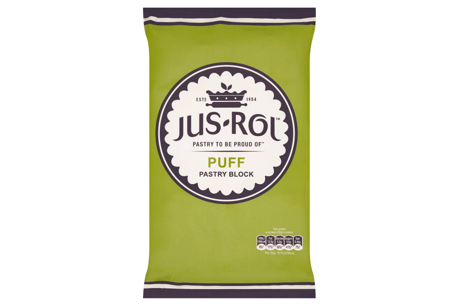 Jus-Rol Puff Pastry Block 1.5kg 4 x 1.5kg Ready Meals Asetena Pa 