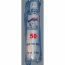 Plastic Half Pint Glasses  1x50's