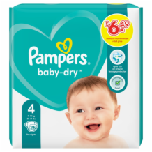 Pampers Baby Dry Size    4x25's