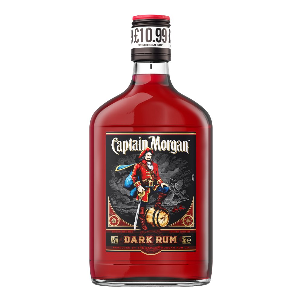 Captain Morgan Dark Rum 40% vol 35cl £10.99 PMP 04x06   35Cl × 6