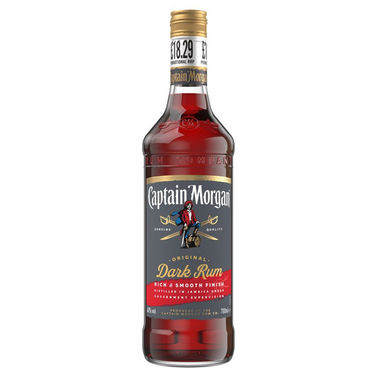 Captain Morgan Dark Rum 40% vol 70cl £18.29 PMP 06x01   70Cl × 1
