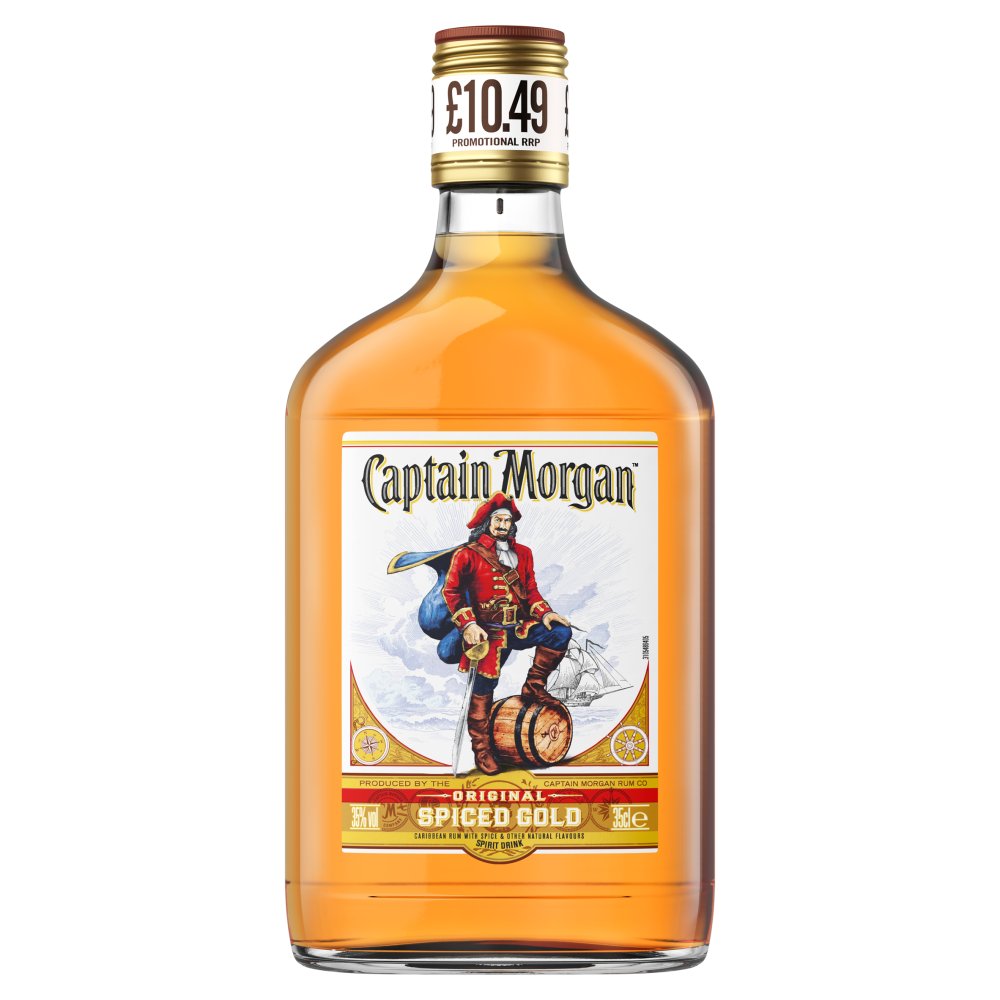 Captain Morgan Original Spiced Gold Rum Based Spirit Drink 35% vol 35cl £10.49 PMP 04x06   35Cl × 6