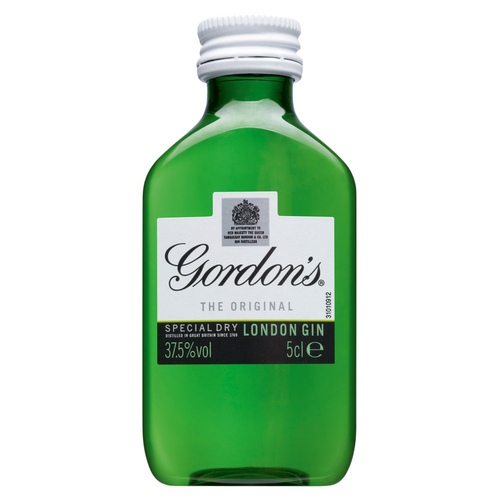 Gordon's London Dry Gin 37.5% vol 5cl Bottle   5Cl × 12 × 1
