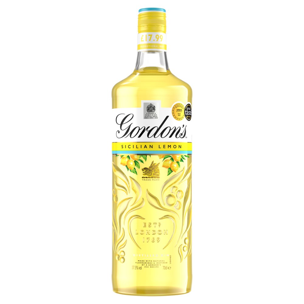 Gordon's Sicilian Lemon Gin 70cl £17.99   70Cl × 1