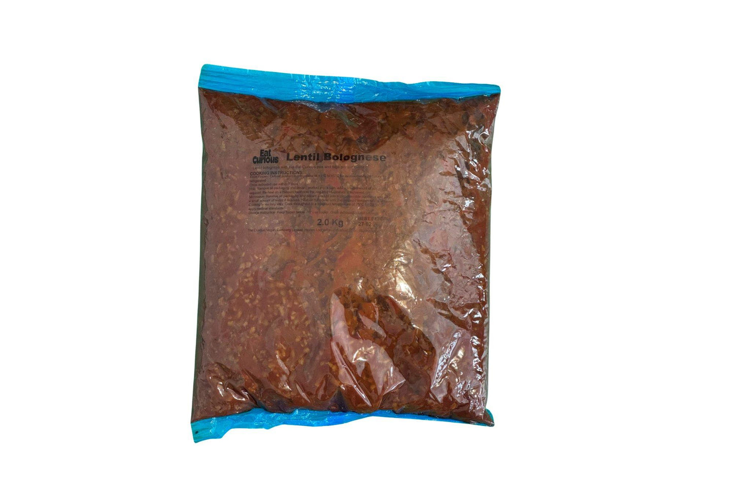 Eat Curious Lentil Bolognese 2kg 6 x 2kg Ready Meal Bundles Asetena Pa Eat Curious Lentil Bolognese Vegan Meal 6 x 2kg Pack