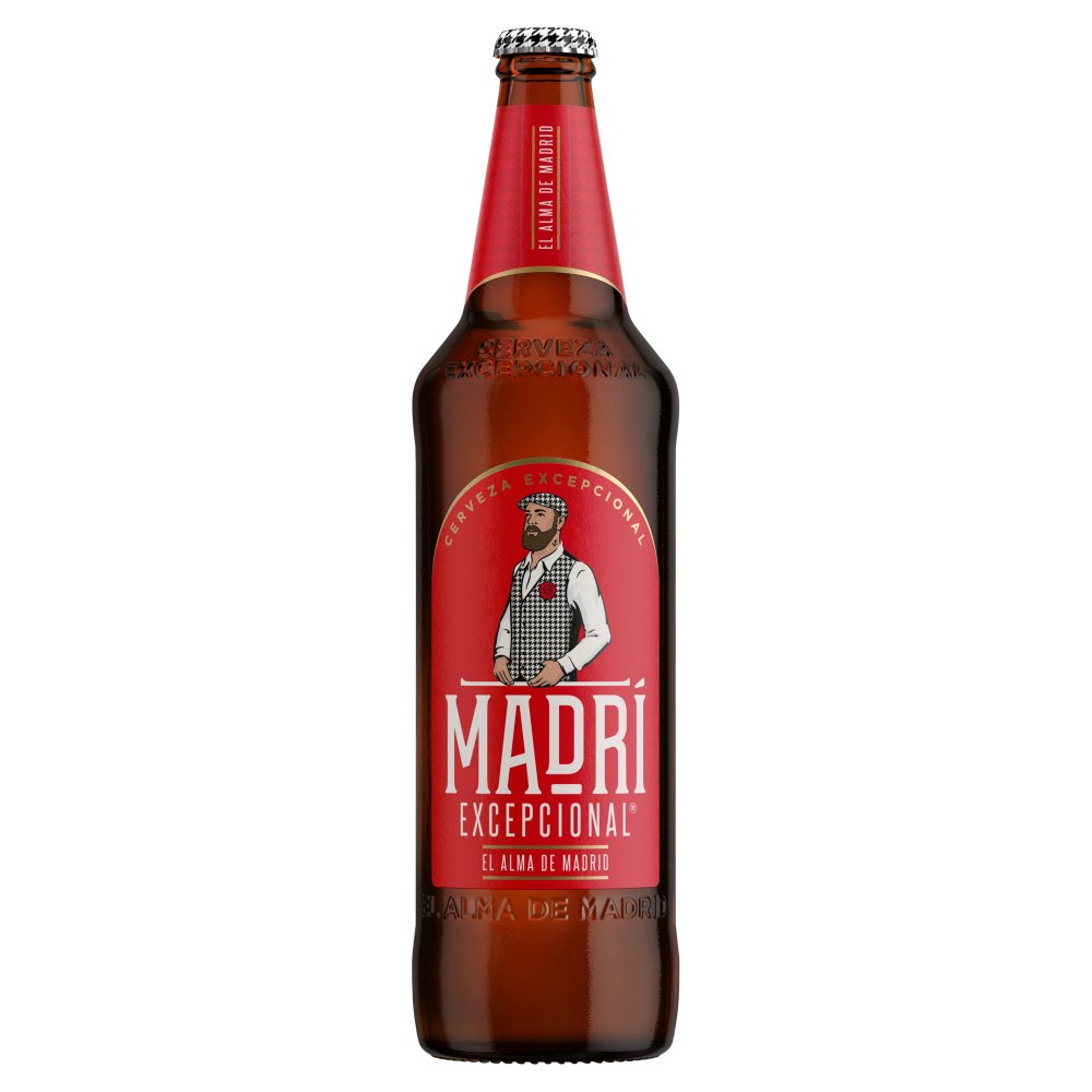Madri Excepcional Premium Lager Beer 660ml Bottle    660ml × 12 × 1