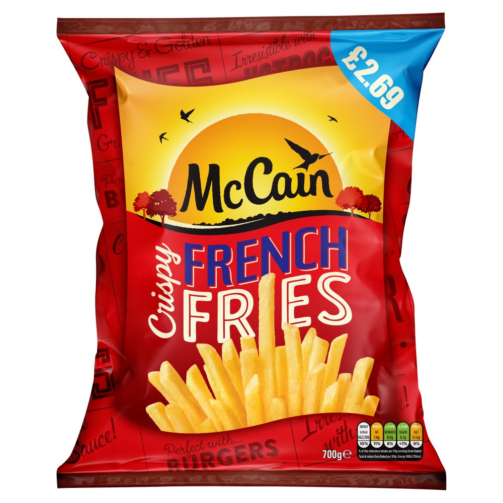 McCain Crispy French Fries 700g   700g × 15