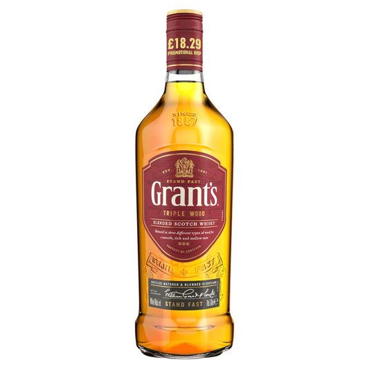 Grant's Triple Wood Blended Scotch Whisky 700ml   70Cl × 6