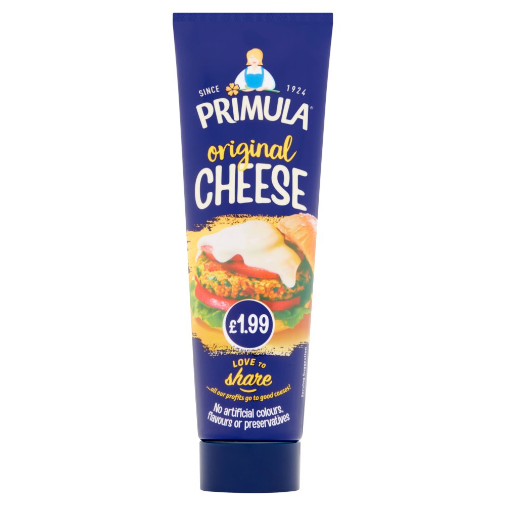 Primula Original Cheese 140g £1.99   140g × 6 × 1 BS Ready Meal Asetena Pa 