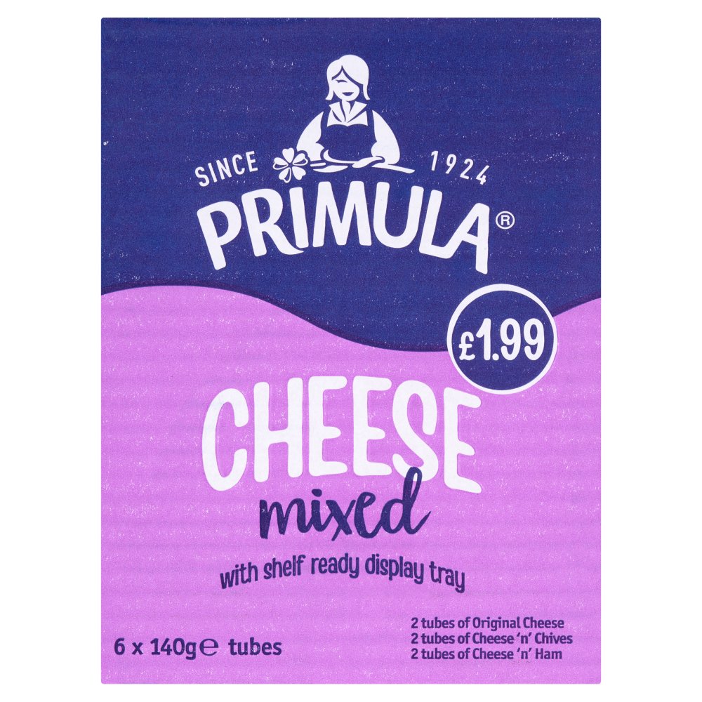 Primula Cheese Mixed 6 x 140g   140g × 6 × 1