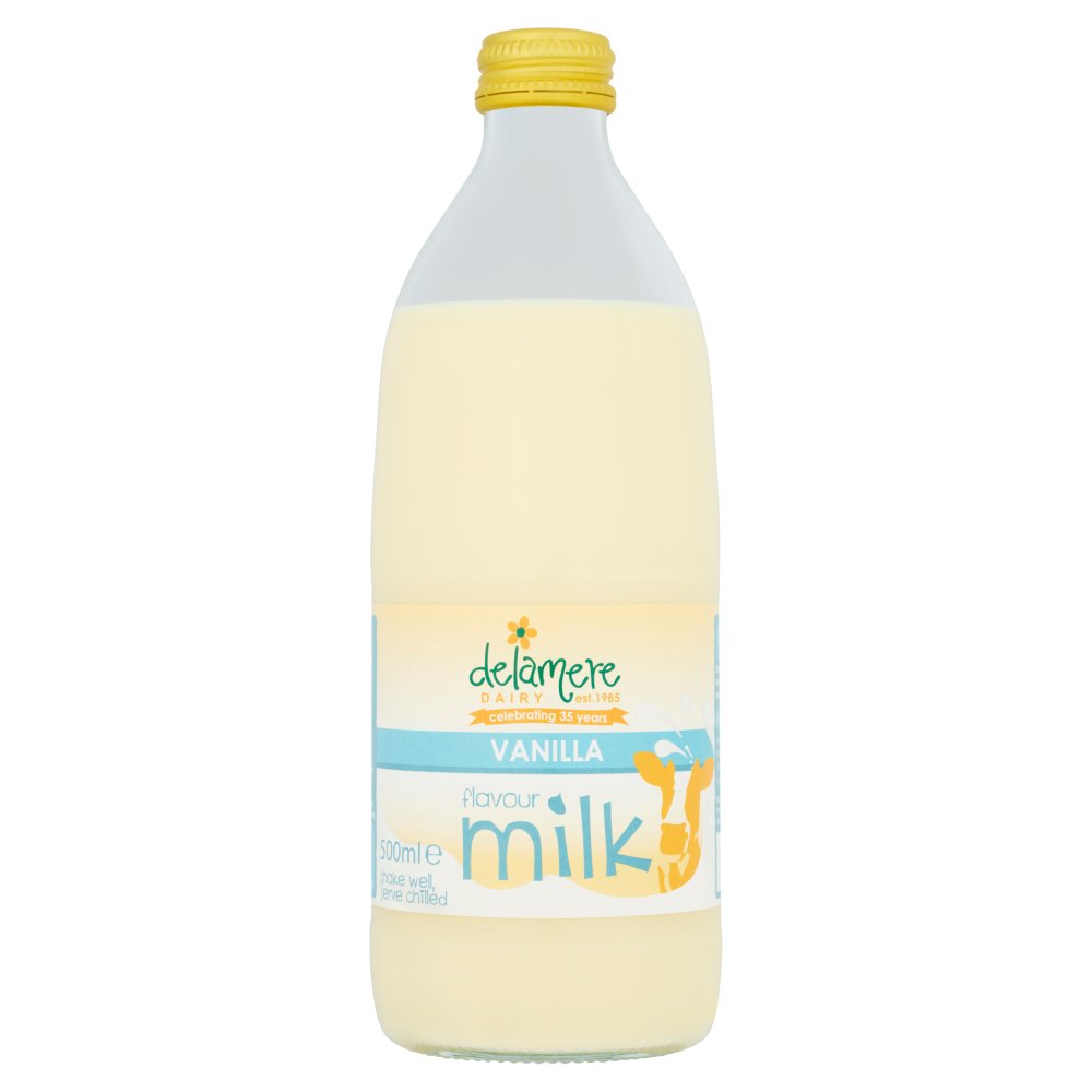Delamere Dairy Vanilla Flavour Milk 500ml   500ml × 1