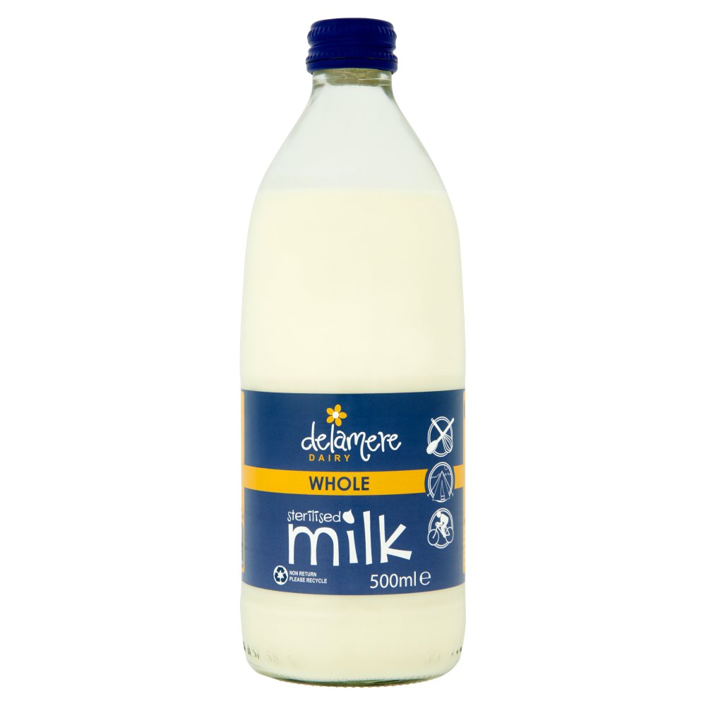Delamere Dairy Whole Sterilised Milk 500ml   500ml × 1
