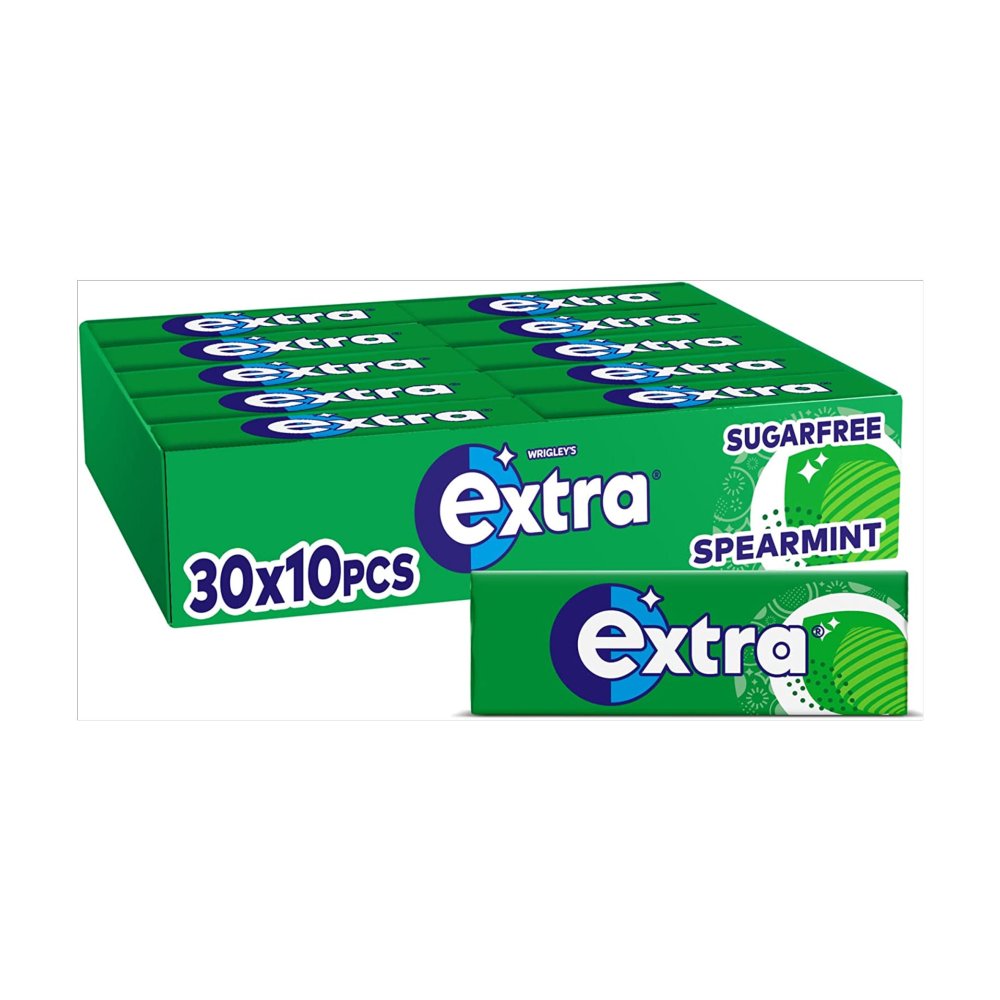 Extra Spearmint Chewing Gum Sugar Free 10 piece