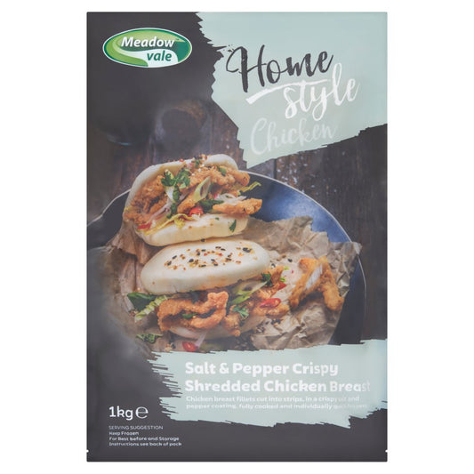 Meadow Vale Salt & Pepper Crispy Shredded Chicken Breast 1kg   1Kg × 4