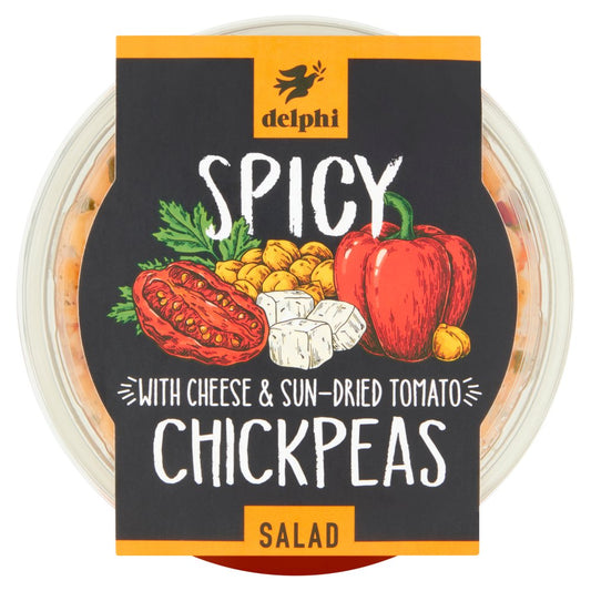 Delphi Spicy with Cheese & Sun-Dried Tomato Chickpeas Salad 220g   220g × 6
