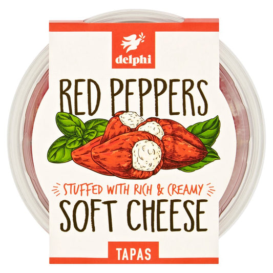 Delphi Red Peppers Soft Cheese Tapas 135g   135g × 6