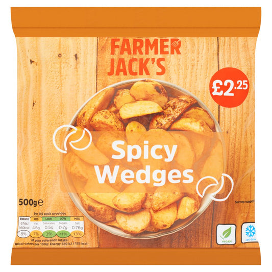 Farmer Jack's Spicy Wedges 500g   500g × 1