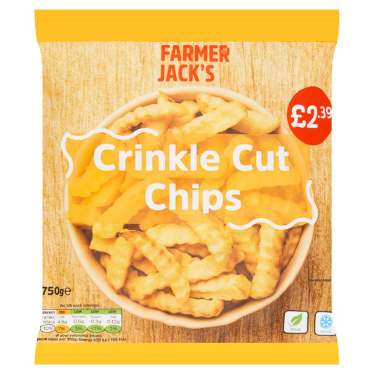Farmer Jack's Crinkle Cut Chips 750g   750g × 12