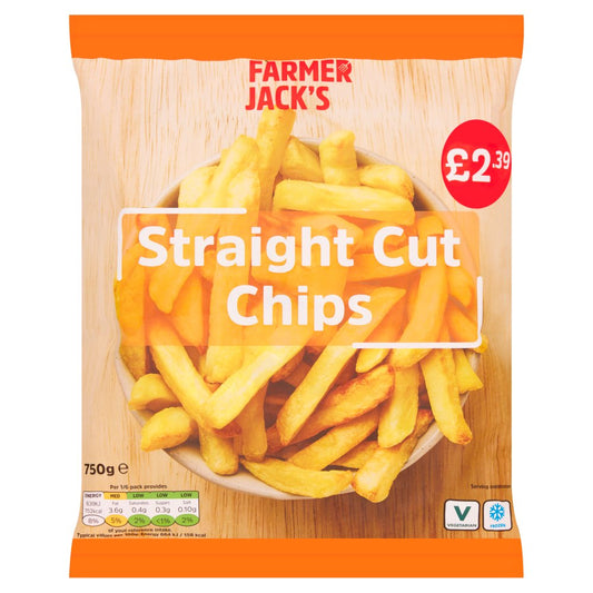 Farmer Jack's Straight Cut Chips 750g   750g × 12