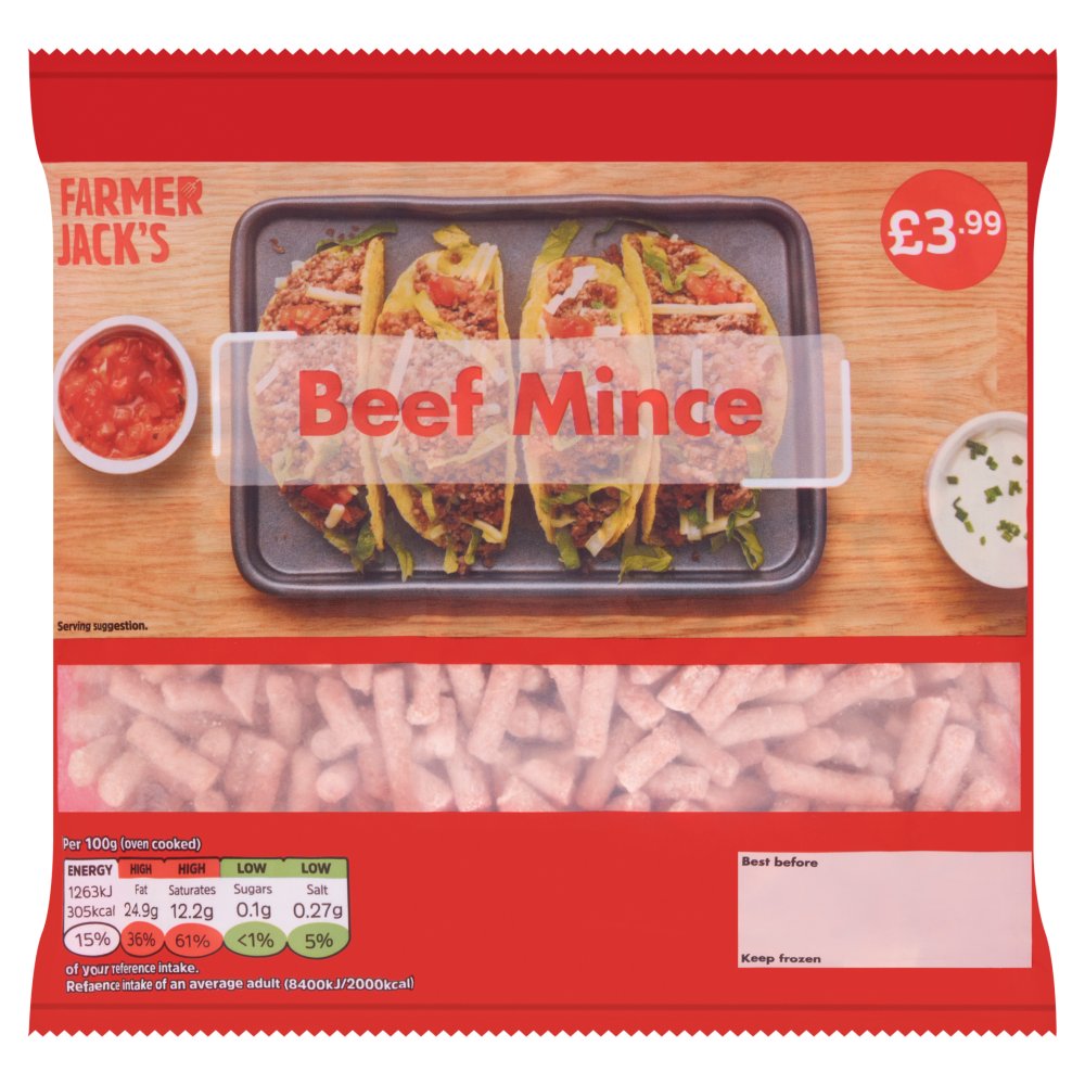 Farmer Jack's Beef Mince 400g   400g × 1