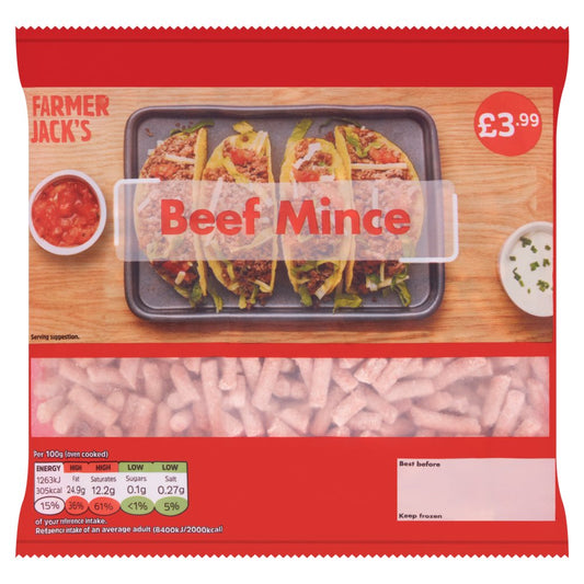 Farmer Jack's Beef Mince 400g   400g × 1