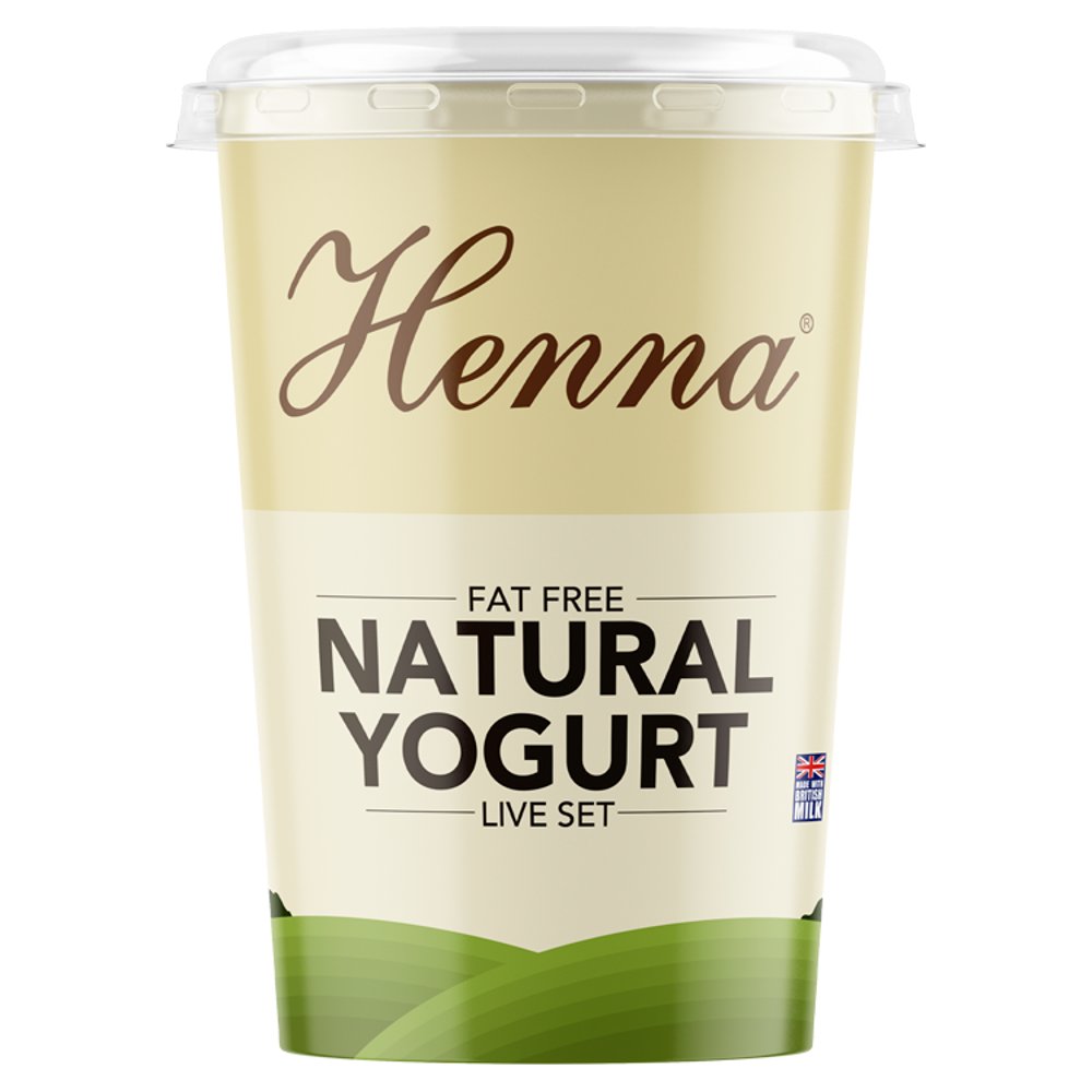 Henna Fat Free Natural Yogurt Live Set 400g   400g × 1