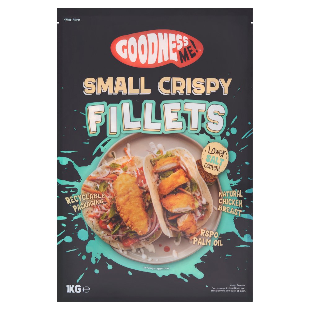 Goodness Me! Small Crispy Fillets 1kg   1Kg × 10